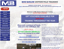 Tablet Screenshot of mbmotorcycletraining.co.uk